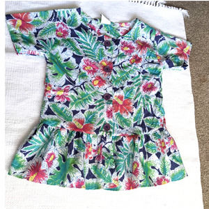 Vintage Kids Batik Hawaiian Shirt